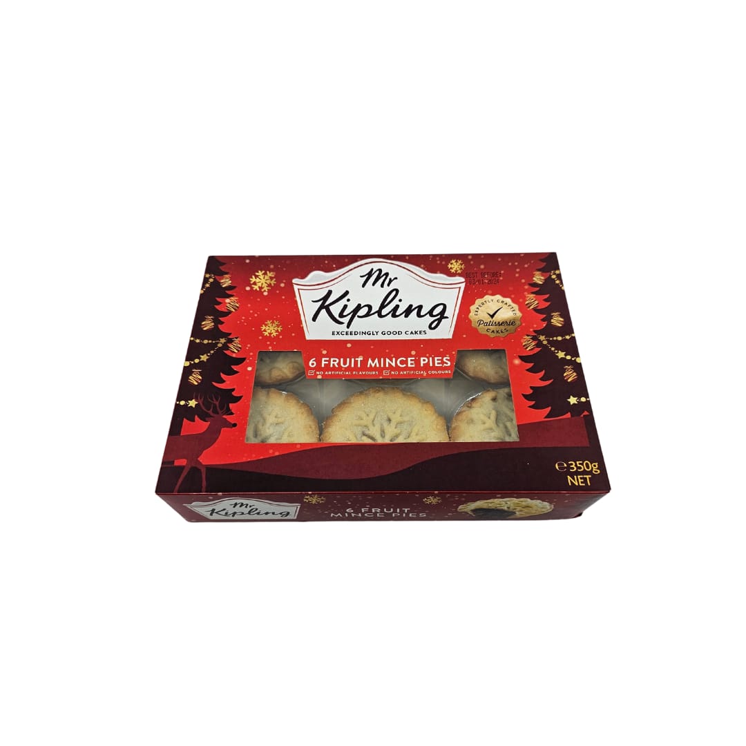 MR KIPLING - 6 FRUIT MINCE PIES - Expertly Crafted Patisserie Cakes (UK)