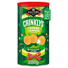 XMAS - JACOBS - Crinklys Cheese & Onion (UK)