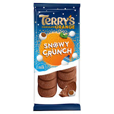 XMAS - Terrys Chocolate Orange - Snowy Crunch Bar (UK)