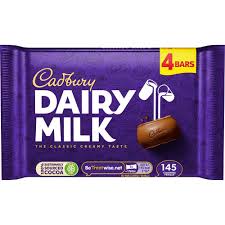 Cadbury - Dairy Milk - 4 Bar Pack (UK)