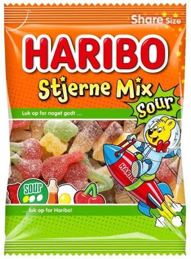 Haribo - Stjarn Mix Sur (Star Mix Sour) - (Sweden)
