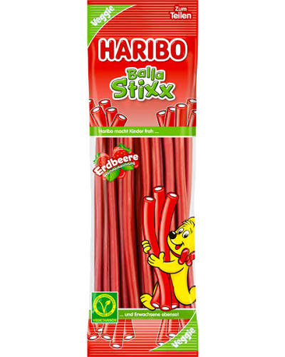 Haribo - Balla Stixx Erdbeere (Strawberry) - (Germany)