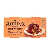 Aunty's - STICKY TOFFEE Steamed Puds (UK)