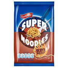 Batchelors SUPER NOODLES -  BBQ Beef Flavour (UK) - 2 Pack Deal