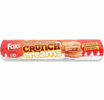 XMAS - Fox's Favourites CRUNCH CREAMS sticky toffee pudding (UK)